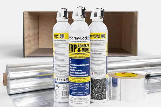 Spray-Lock adhesive for SCIF Barrier installation product group
