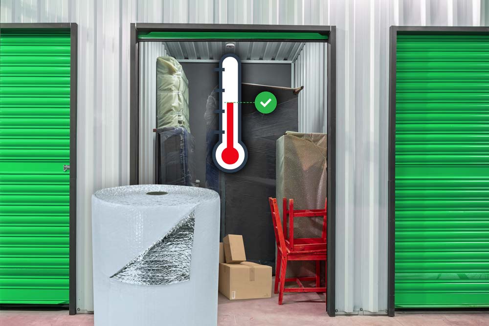 regulate temperatures in storage building