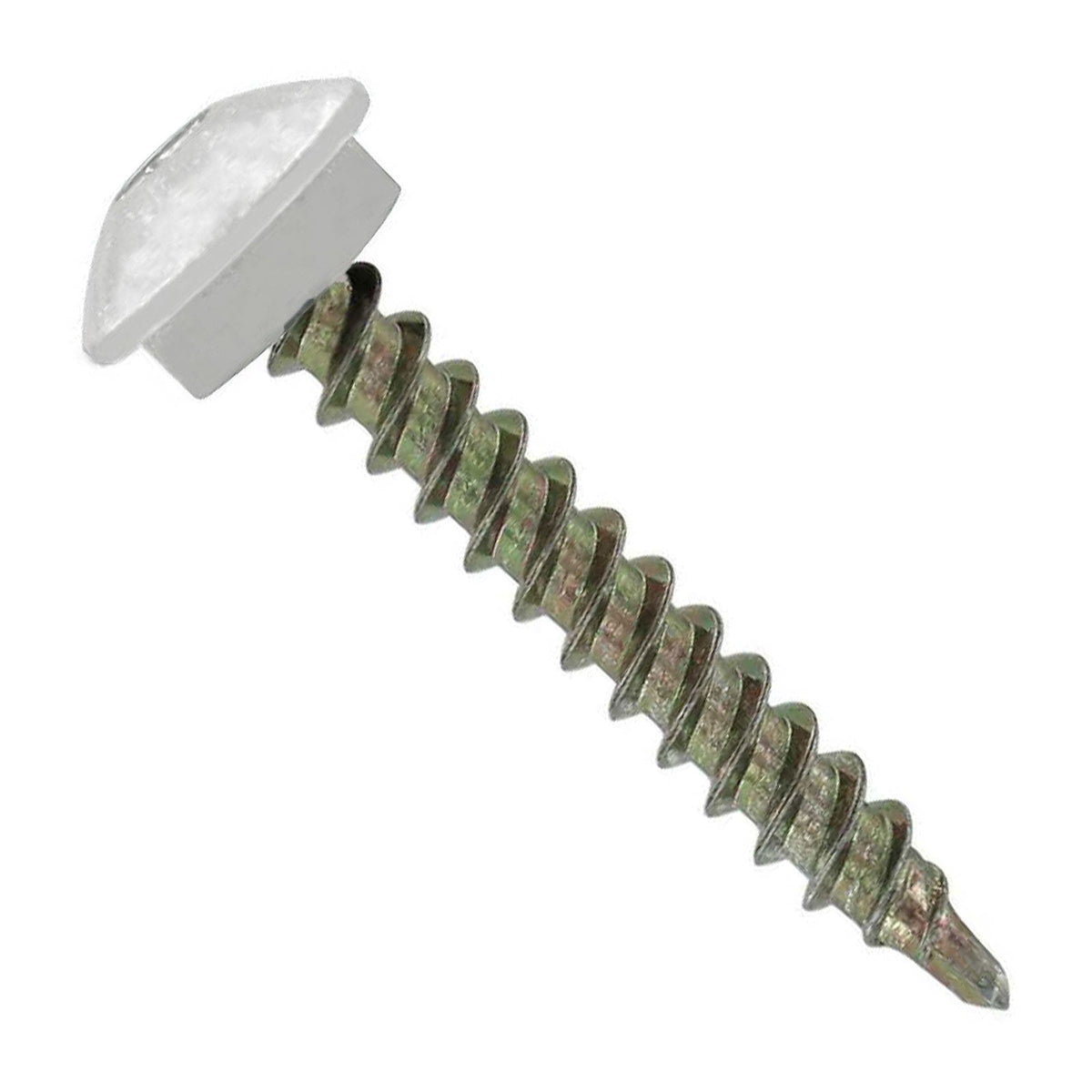 #10 x 1-1/2" Eclipse Woodbinder Metal Roofing Screw - PolarWhite