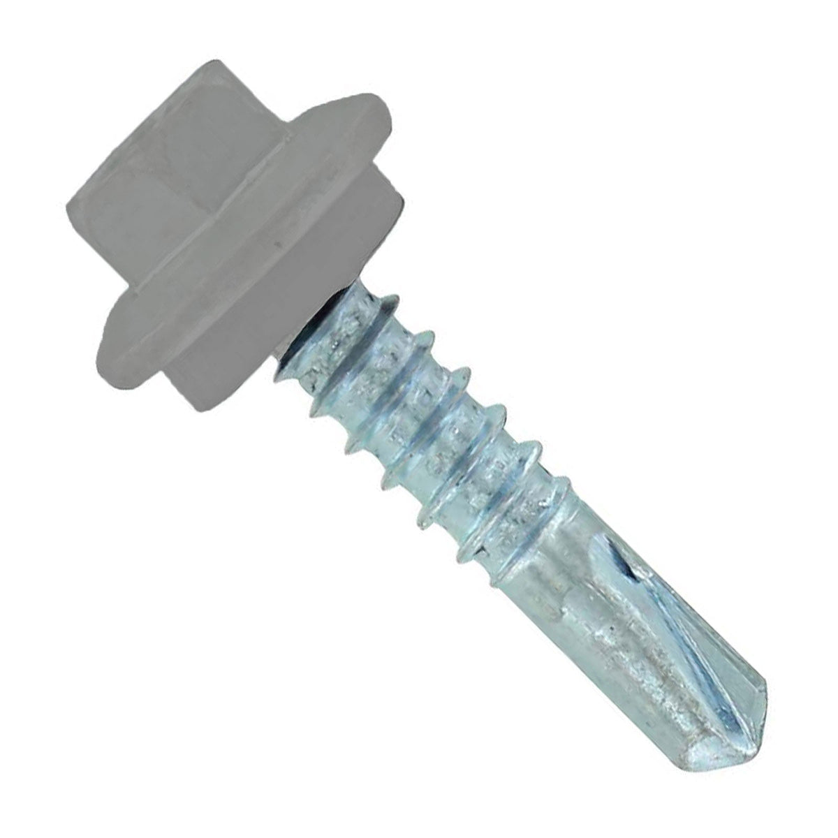 #12 X 1 Maxx Steelbinder Metal Roofing Screw Ash Gray, Pkg 250