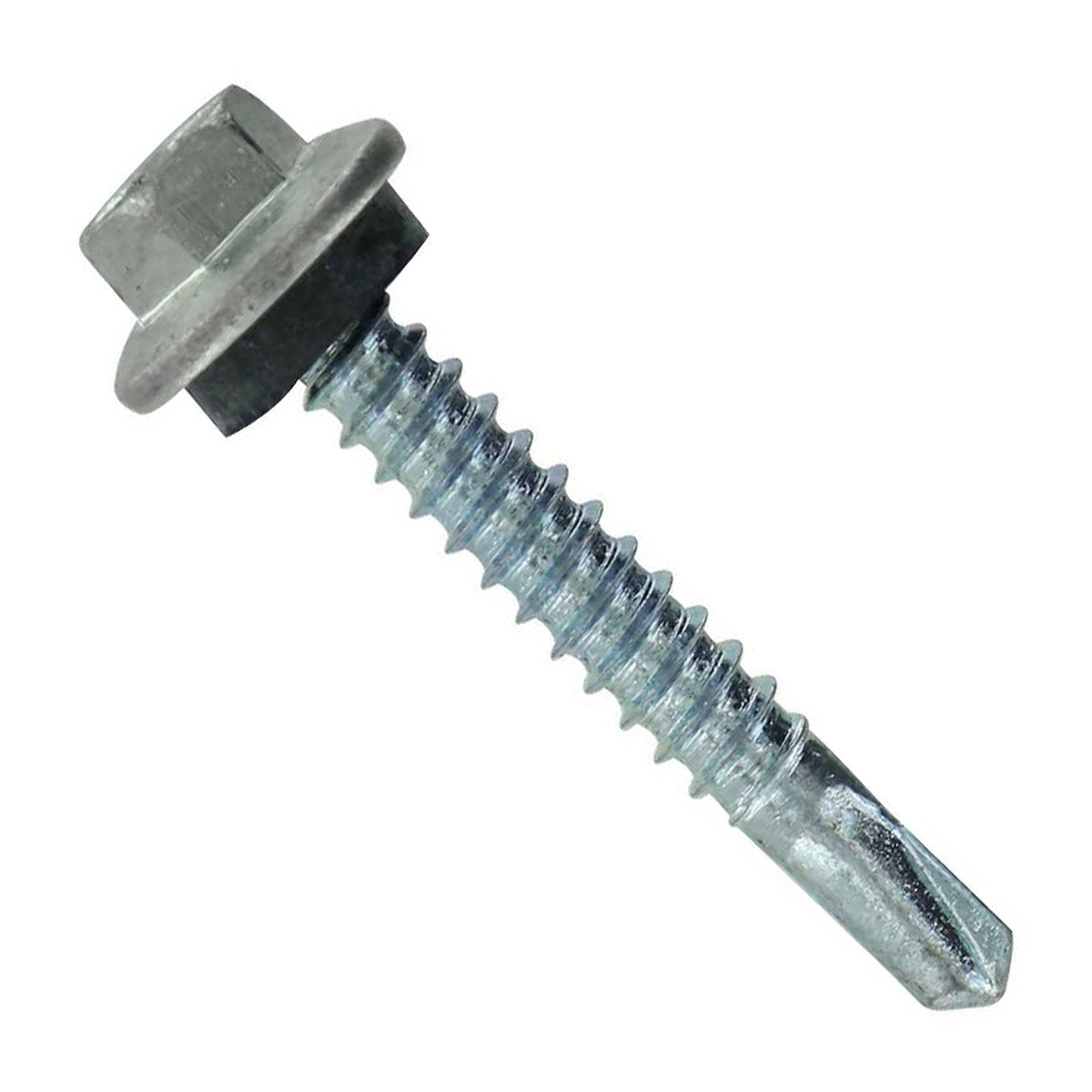 #12 X 1-1/2 Maxx Steelbinder Metal Roofing Screw Ash Gray, Pkg 250