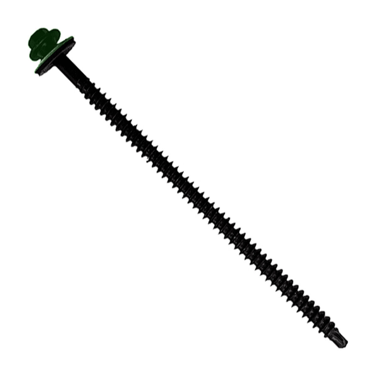 #12 X 412 inch InsulDrill Metal Roofing Screw Forest Green Pkg 250