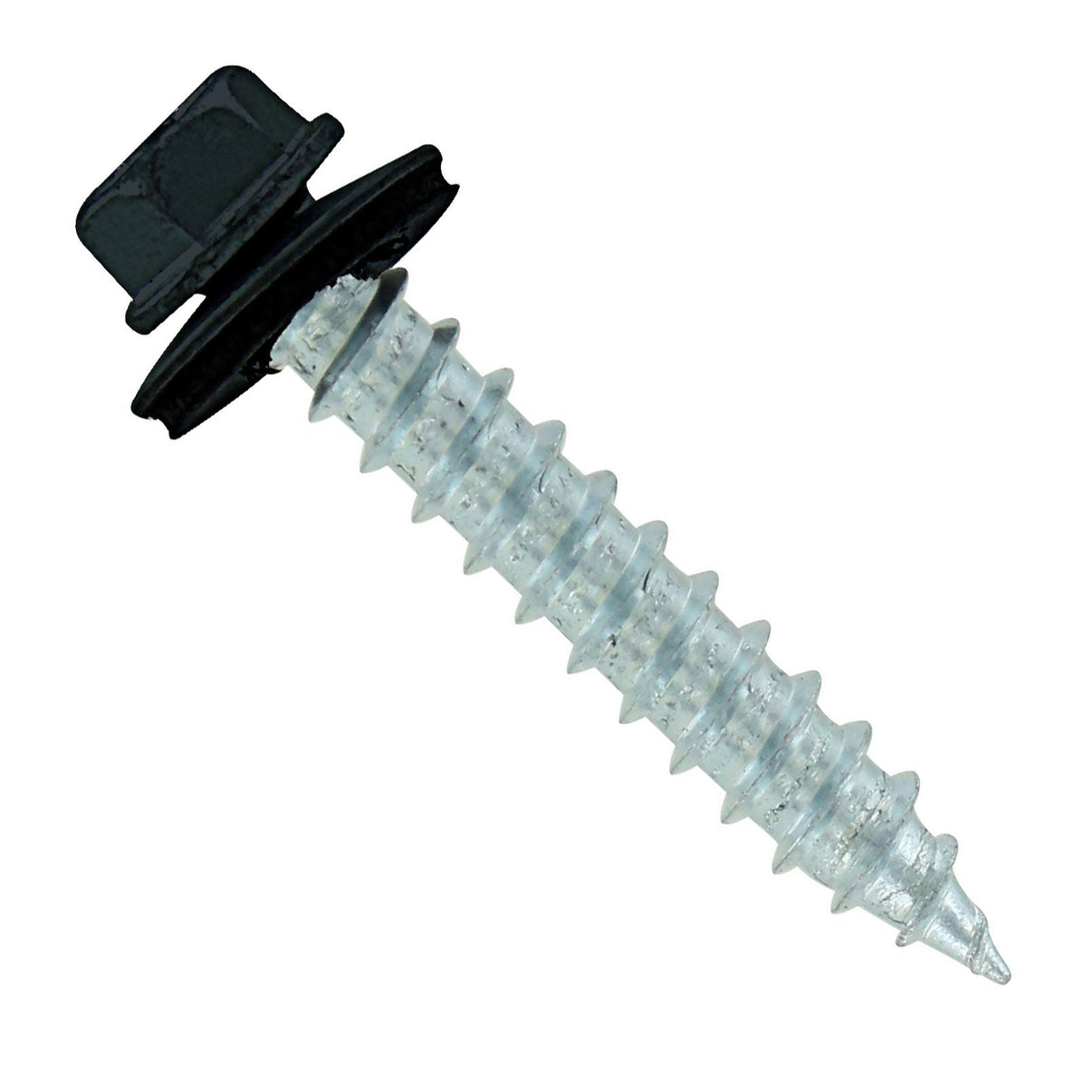#14 x 112 inch #14 Type 17 Woodbinder Metal Roofing Screw Black Pkg 250