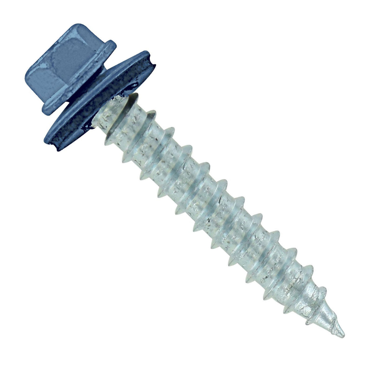 #14 x 112 inch #14 Type 17 Woodbinder Metal Roofing Screw Blue Pkg 250
