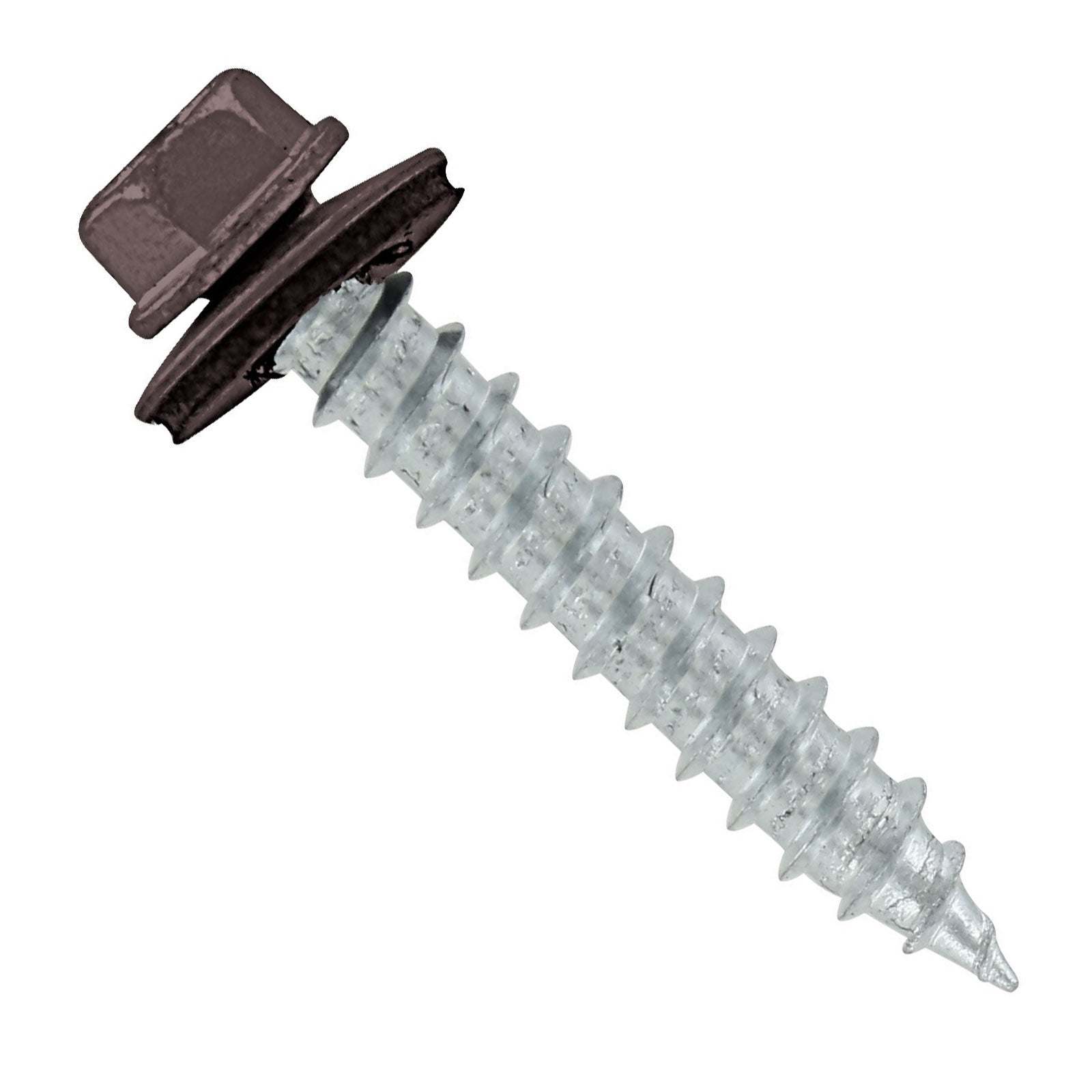 #14 x 112 inch #14 Type 17 Woodbinder Metal Roofing Screw Charcoal Gray Pkg 250