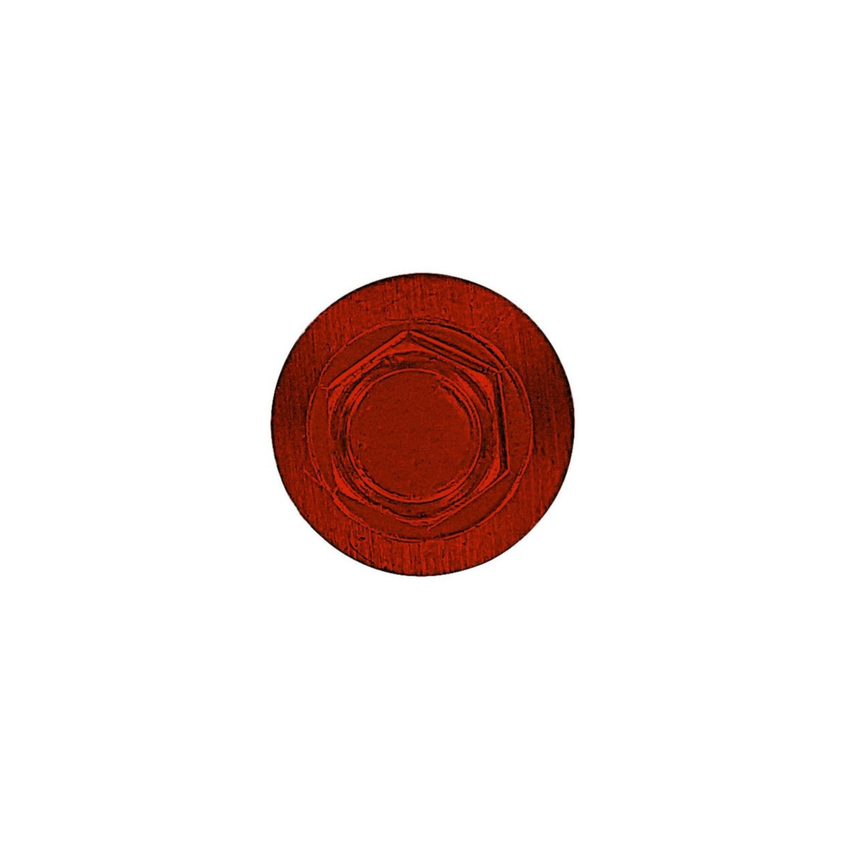 #14 x 1 inch #14 Type 17 Woodbinder Metal Roofing Screw Rustic Red Pkg 250 image 2 of 2