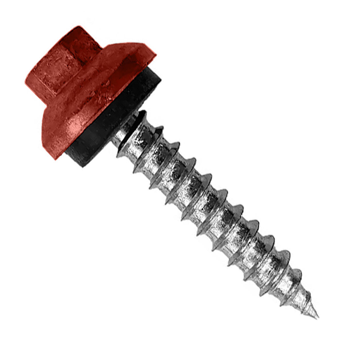 #14 X 112 inch ZXL Tapping Woodbinder Metal Roofing Screw Rustic Red Pkg 250