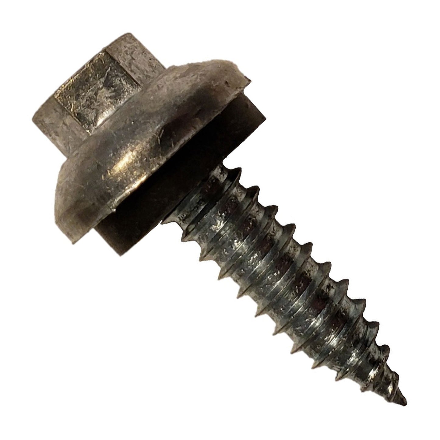 #14 x 1 inch ZXL Tapping Steelbinder Metal Roofing Screw Galvanized Pkg 250