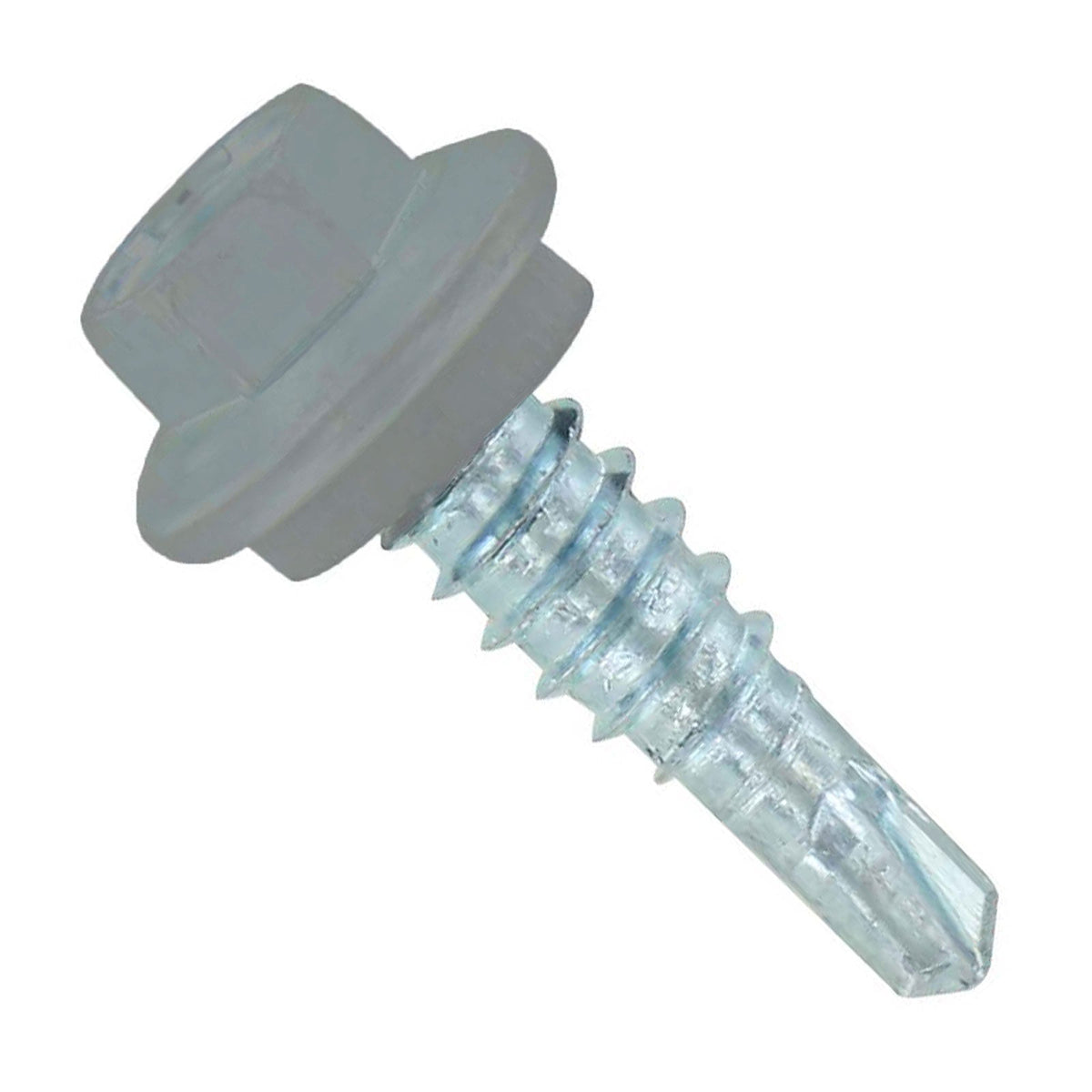 #14 X 7/8 Maxx Steelbinder Metal Roofing Stitch Screw Ash Gray, Pkg 250