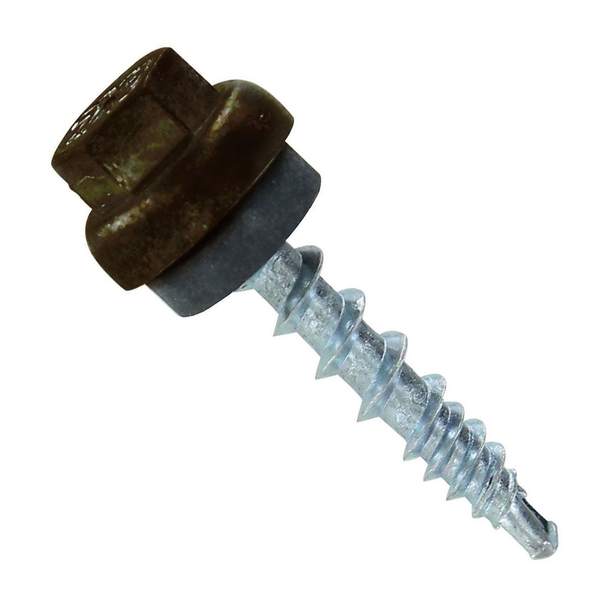 #10 ZXL Woodbinder Metal Roofing Screw - Koko Brown