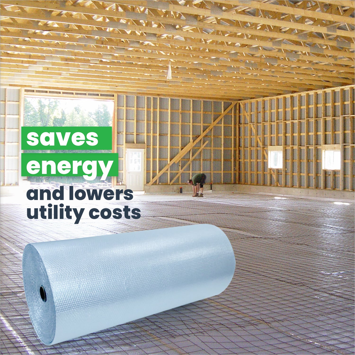 Under slab insulation saves energy and lowers utility costs