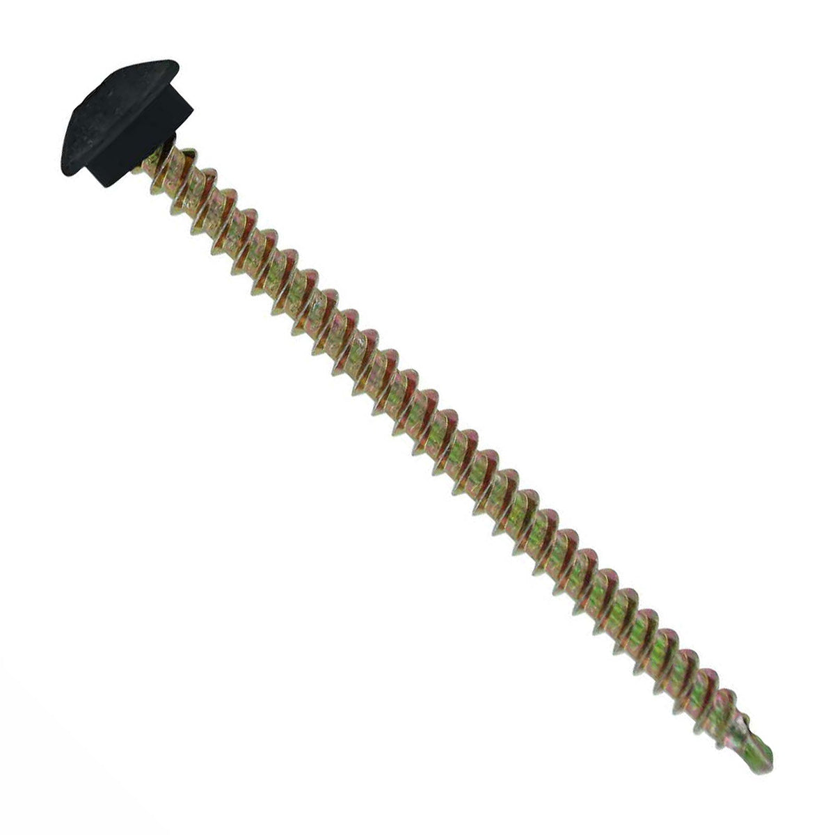 #10 x 3 inch Eclipse Woodbinder Metal Roofing Screw Black Pkg 250