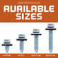 ST Fastening #17 x 1-1/2" Tapping Steelbinder Metal Roofing Screw - Brown - Qty. 72,000 (Pallet)
