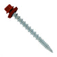 #10 x 2 inch Kwikseal Woodbinder Metal Roofing Screw Rustic Red Pkg 250