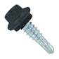 #14 X 78 inch Maxx Steelbinder Metal Roofing Stitch Screw Black Pkg 250