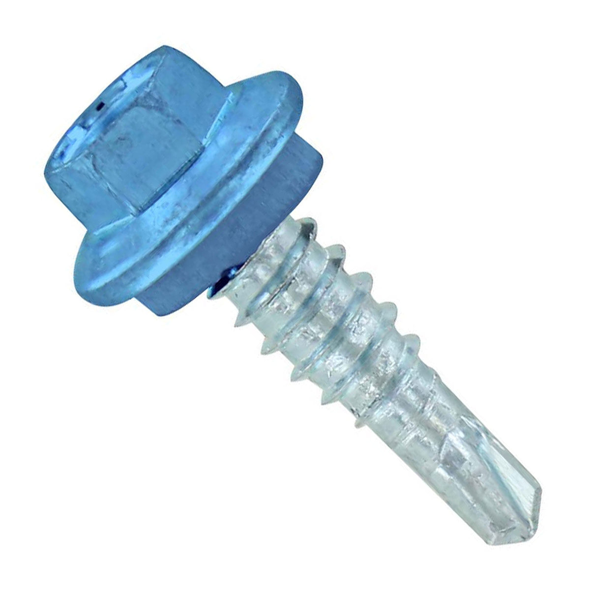 #14 X 78 inch Maxx Steelbinder Metal Roofing Stitch Screw Blue Pkg 250