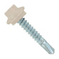 #12 X 114 inch Maxx Steelbinder Metal Roofing Screw Light Stone Pkg 250