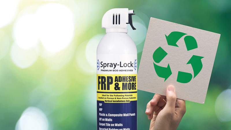 Spray-Lock cans are 100% recyclable