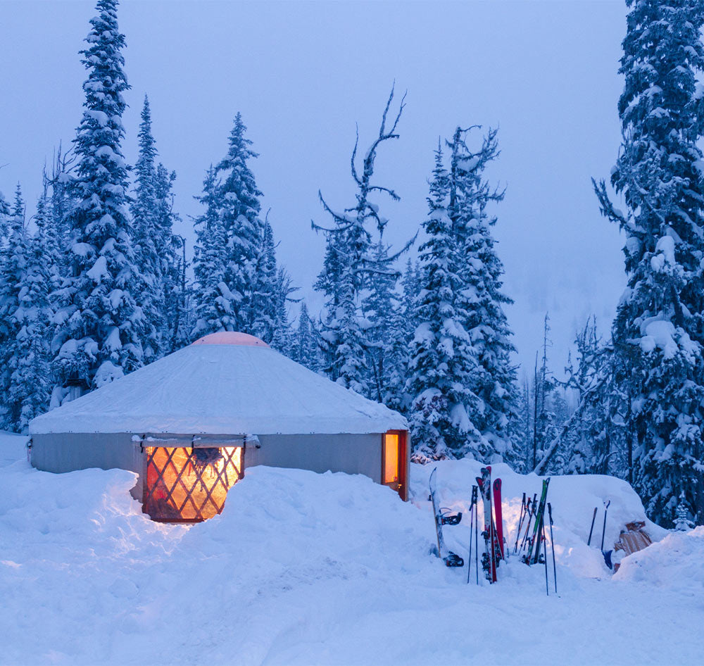Insulated Yurt in winter