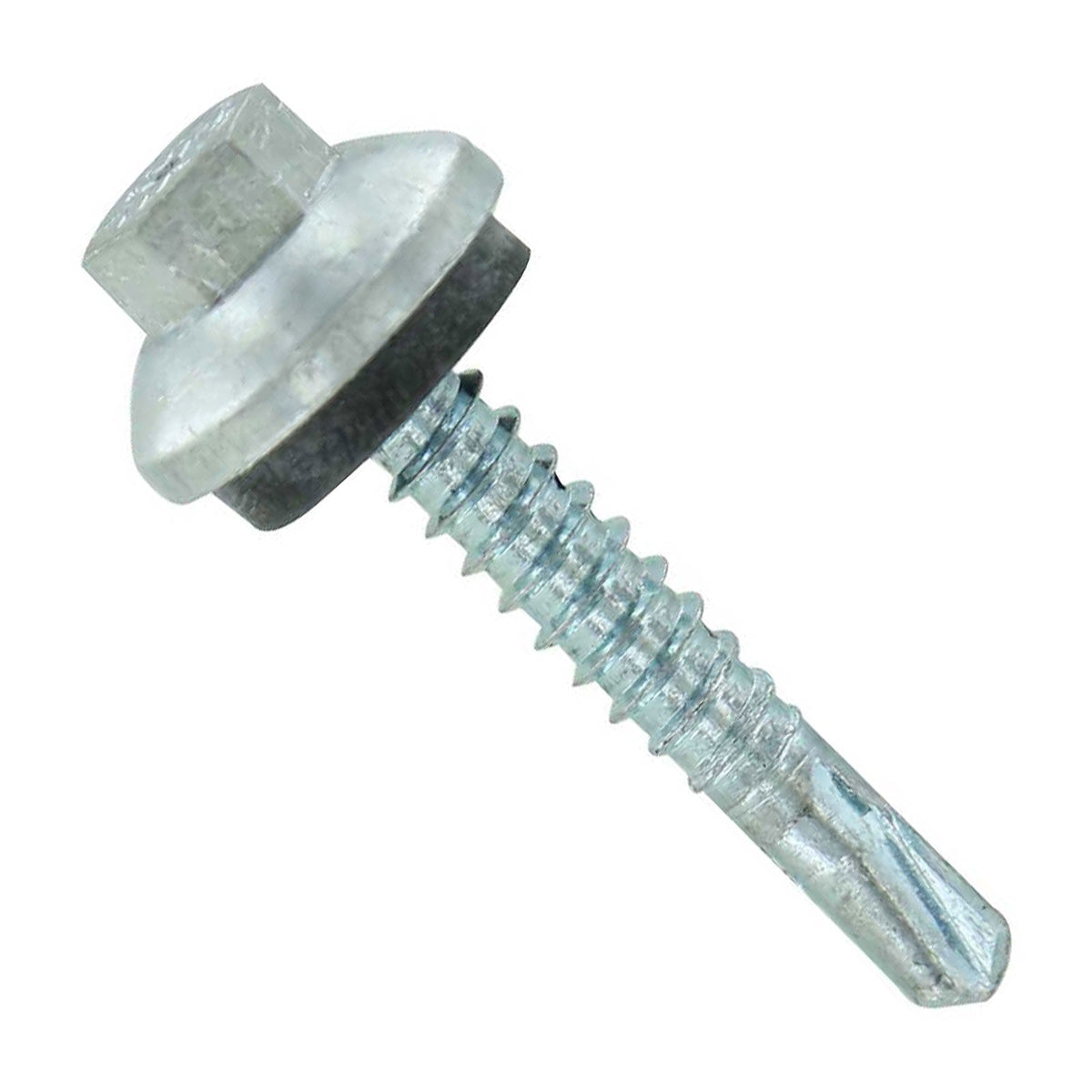 #12 x 114 inch ZXL Steelbinder Metal Roofing Screw Galvanized Pkg 250