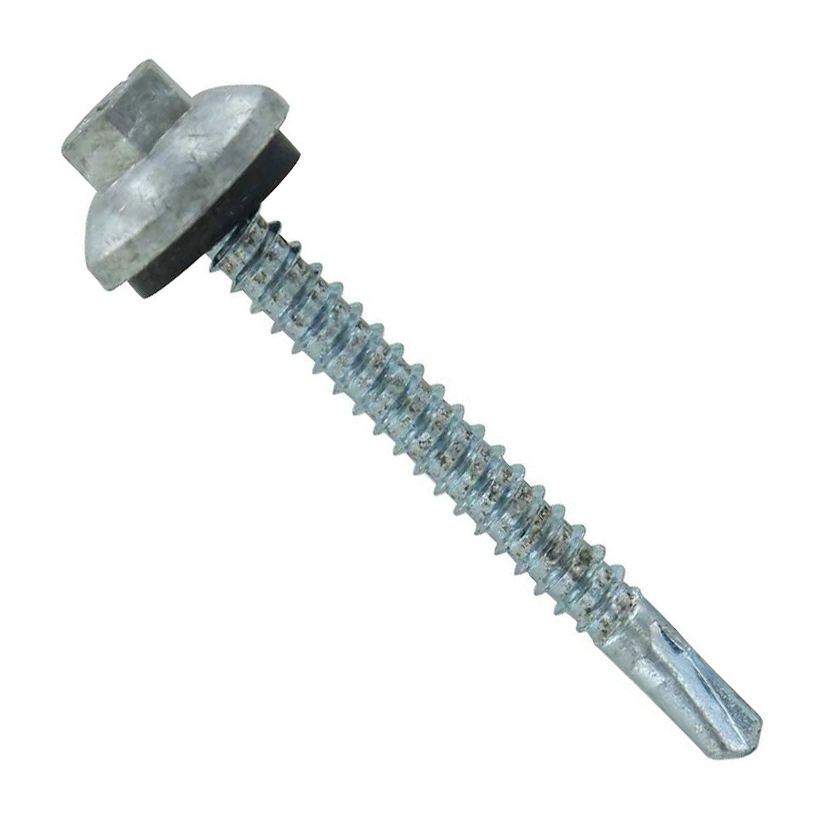 #12 x 2 inch ZXL Steelbinder Metal Roofing Screw Galvanized Pkg 250