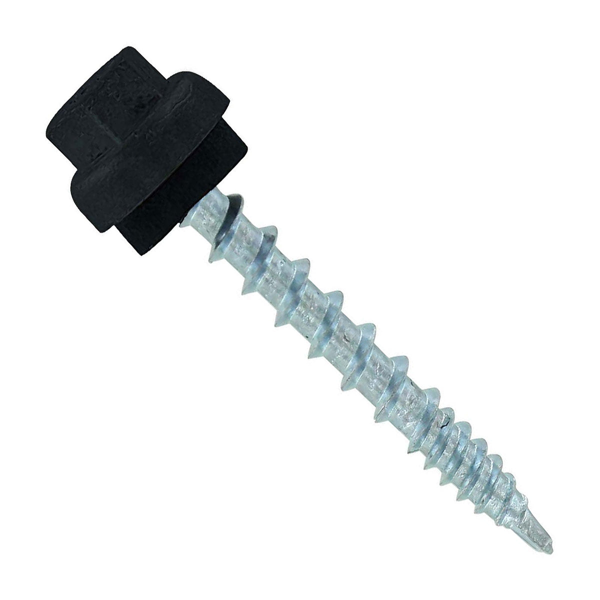 #10 x 112 inch ZXL Woodbinder Metal Roofing Screw Black Pkg 250
