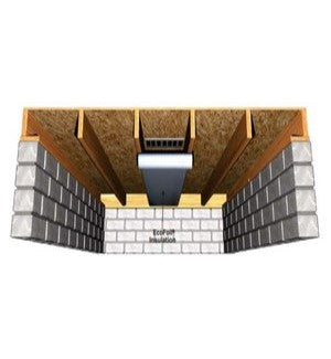 Insulating vents under floor joists