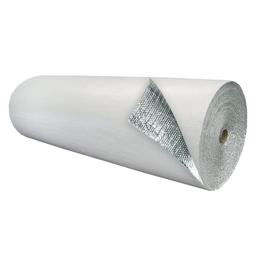 48 x 125' Double Bubble Foil Insulation White/Foil w/ UV Resistant Facing 500 Sq. ft.