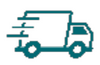 shipping truck, lead time icon